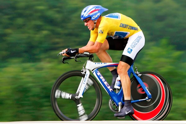 Lance Armstrong time trial portrait
