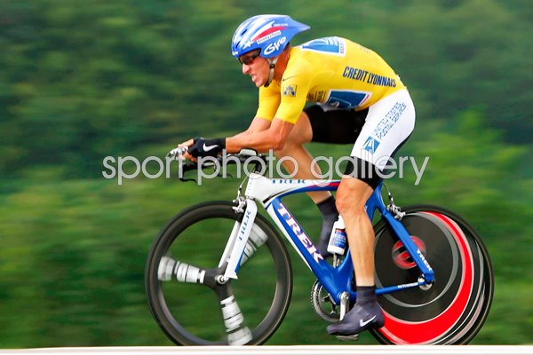 Lance Armstrong time trial portrait