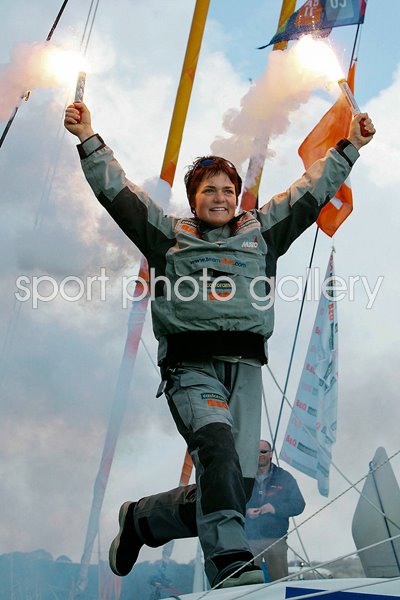 Ellen MacArthur celebrates
