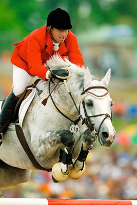 Watring competes in jumping