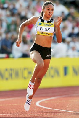 Allyson Felix of the USA 