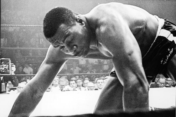 Sonny Liston on the canvas