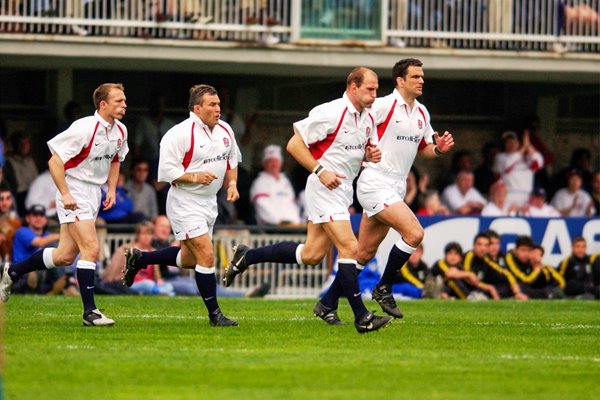 Matt Dawson, Jason Leonard, Lawrence Dallaglio, Martin Johnson