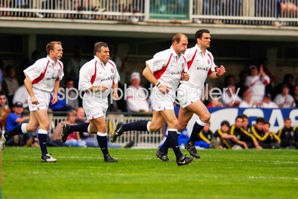 Matt Dawson, Jason Leonard, Lawrence Dallaglio, Martin Johnson