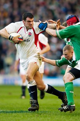 Martin Johnson charges forward