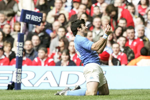 Pablo Canavosio of Italy celebrates 