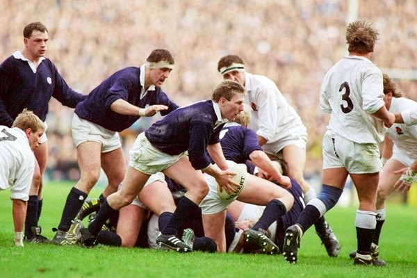 Gary Armstrong of Scotland passes 