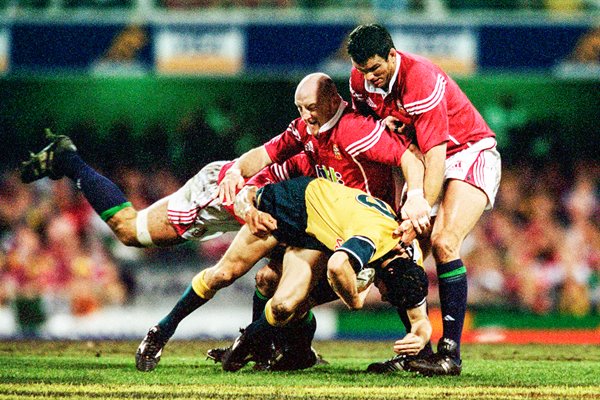 Keith Wood & Martin Johnson British Lions v Australia 2001