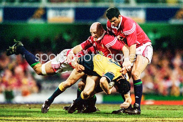 Keith Wood & Martin Johnson British Lions v Australia 2001