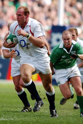 Lawrence Dallaglio Grand Slam action