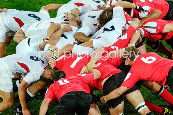 The England and Wales forwards clash 