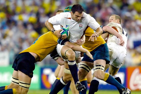 Martin Johnson on the charge