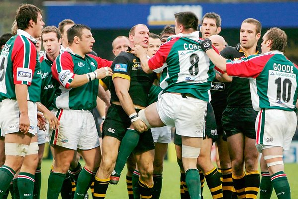 Lawrence Dallaglio and Martin Corry 