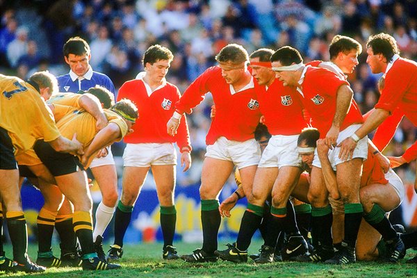 British Lions front row 1st Test v Australia Sydney 1989