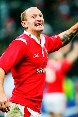 Gareth Thomas celebrates 