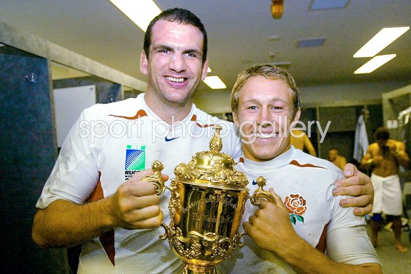 Martin Johnson with Jonny Wilkinson