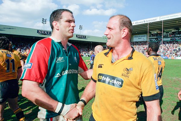 Martin Johnson and Lawrence Dallaglio 