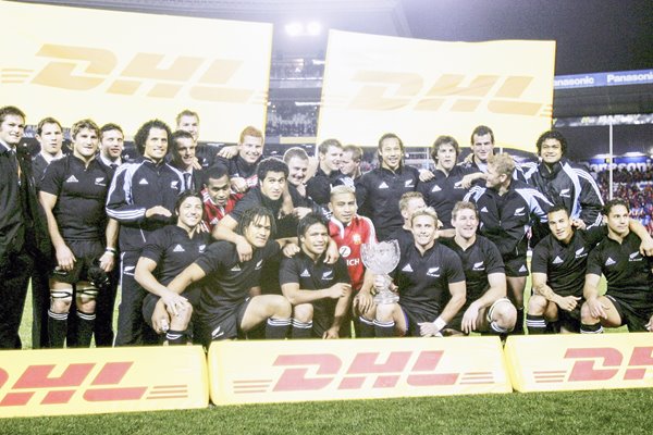 All Blacks celebrate Lions win