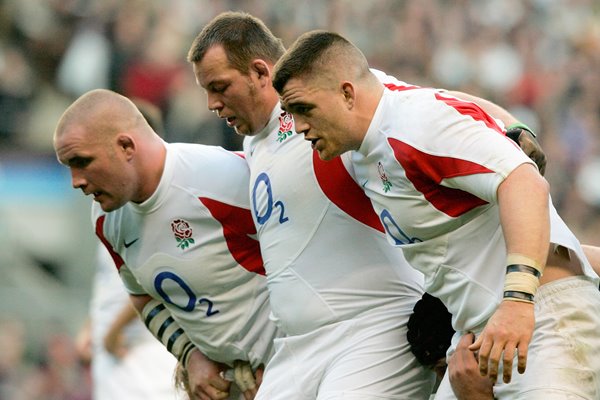 The England front row 2005