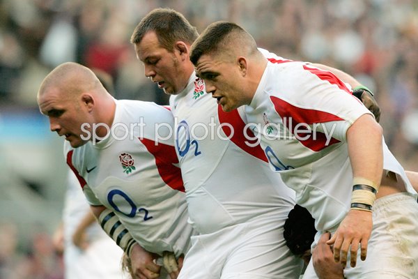 The England front row 2005
