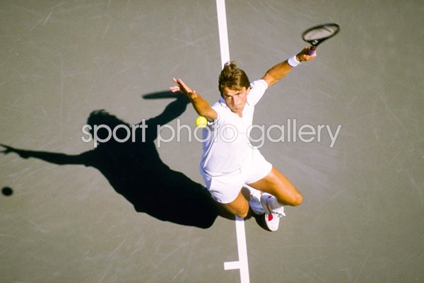 Henri Leconte US Open action 1987
