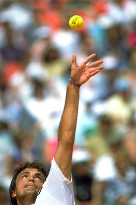 Henri Leconte serves Paris 1990