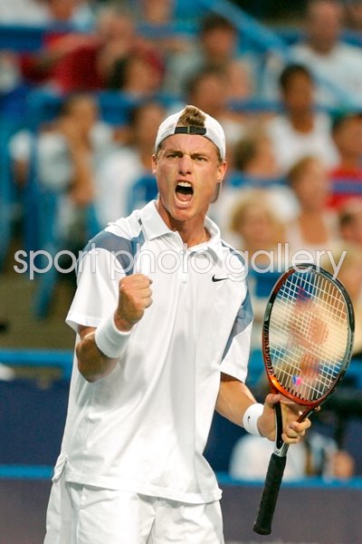 Lleyton Hewitt celebrates 