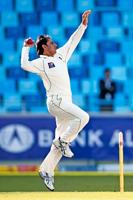 Saeed Ajmal Pakistan bowls Dubai 2011