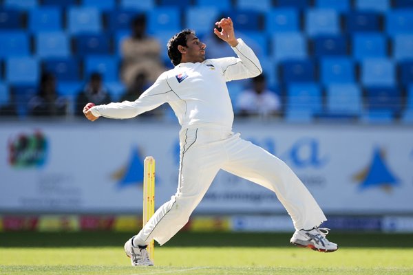 Saeed Ajmal Pakistan bowls Dubai 2011