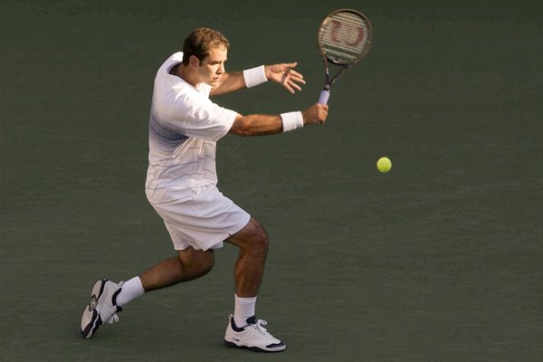 Pete Sampras returns US Open