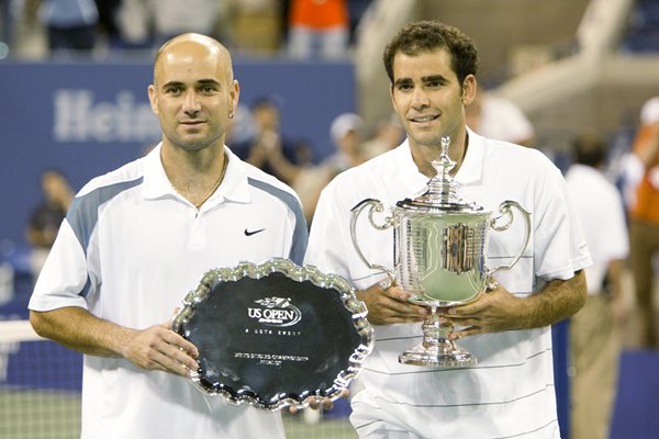 Andre Agassi and Pete Sampras 