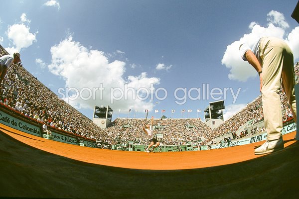 Suzanne Lenglen Court Andre Agassi Fisheye