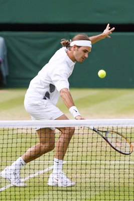 Roger Federer Wimbledon 2003 action