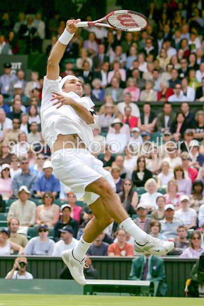 Roger Federer overhead volley