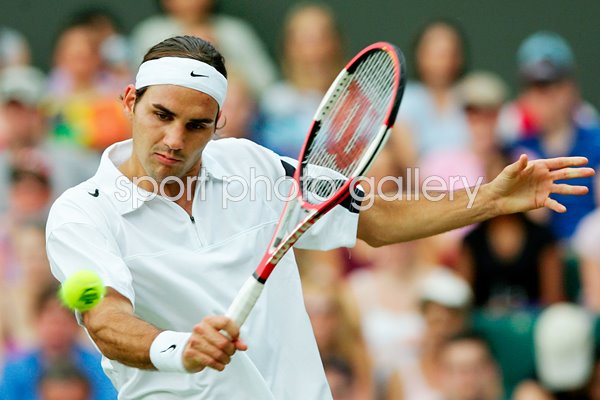 Roger Federer Wimbledon action