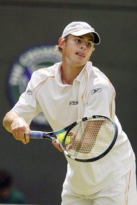 Andy Roddick Prepares to Serve