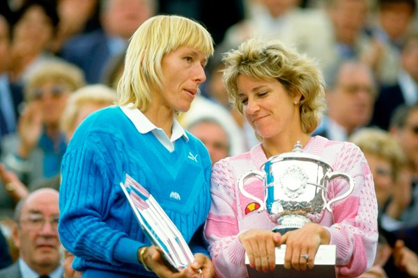 Chris Evert and Martina Navratilova