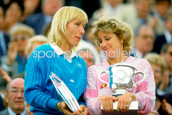 Chris Evert and Martina Navratilova