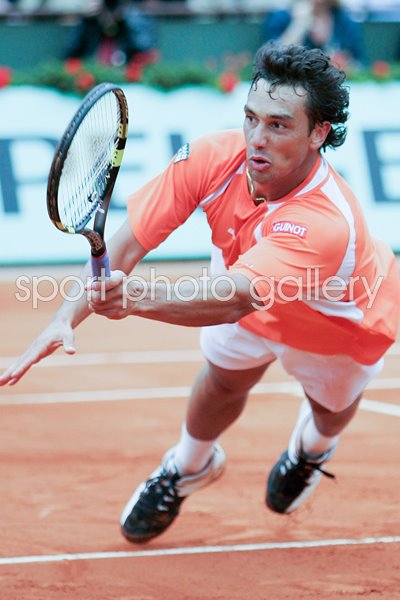 Mariano Puerta of Argentina dives  
