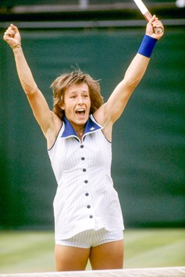 Martina Navratilova celebrates Wimbledon 1978