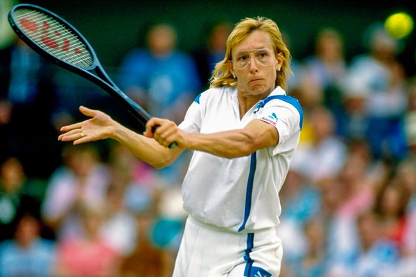 Martina Navratilova Wimbledon backhand 