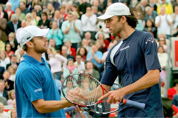 Andy Roddick and Ivo Karlovic