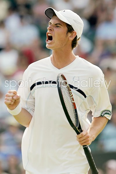 Andy Murray celebrates Wimbledon 2005