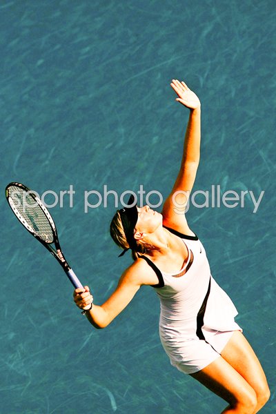 Maria Sharapova of Russia serves