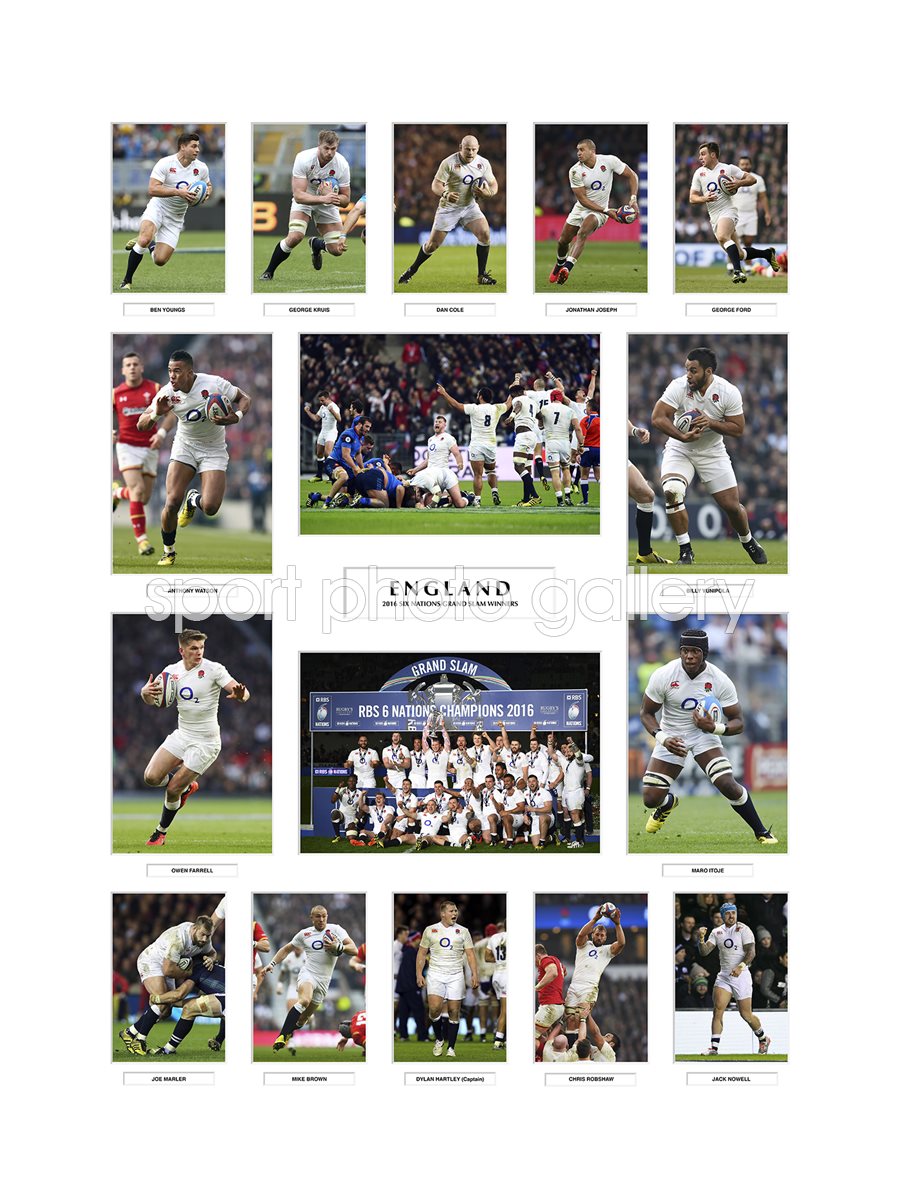 2016 ENGLAND 6 NATIONS GRAND SLAM TEAM SPECIAL