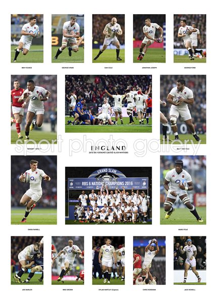 2016 ENGLAND 6 NATIONS GRAND SLAM TEAM SPECIAL