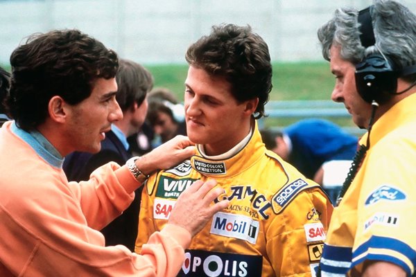Ayrton Senna & Micheal Schumacher Spa 1992