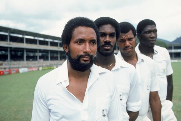 Andy Roberts, Michael Holding, Colin Croft and Joel Garner