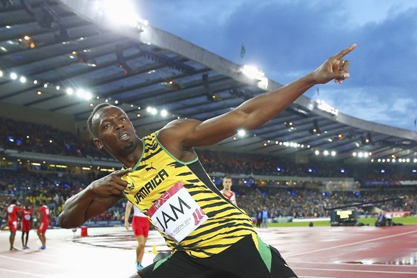 Usain Bolt 4x100m Relay Gold Commonwealth Games 2014