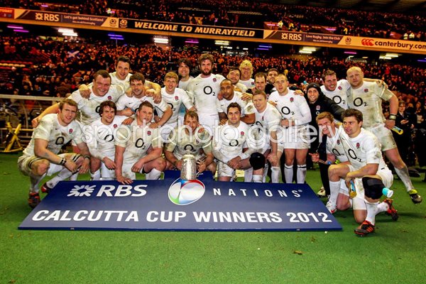 England Calcutta Cup Winners 2012